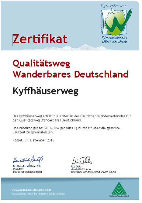 Kyffhäuserweg (Foto: Naturparkverwaltung Kyffhäuser) Kyffhäuserweg (Foto: Naturparkverwaltung Kyffhäuser)