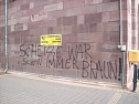 Schmierereien in Sondershausen (Foto: Karl-Heinz Herrmann) Schmierereien in Sondershausen (Foto: Karl-Heinz Herrmann)