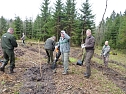 Internationale Baumpflanzaktion (Foto: Forstamt Oldisleben)