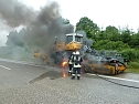 Feuer auf der Autobahn (Foto: API) Feuer auf der Autobahn (Foto: API)