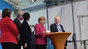 Angela Merkel in Leinefelde (Foto: Ilka K&uuml;hn)