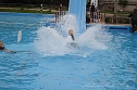 Abbaden im Greu&szlig;ner Freibad (Foto: Andreas Hocke)