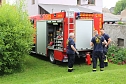Mit der Feuerwehr zum Jubiläum (Foto: Karl-Heinz Herrmann) Mit der Feuerwehr zum Jubiläum (Foto: Karl-Heinz Herrmann)