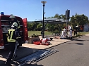 Hei&szlig;er Tanz der Rettungskr&auml;fte (Foto: Sven Oesterheld)