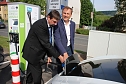 E-Mobilit&auml;t in Sondershausen - Schnell mal Strom tanken? (Foto: Karl-Heinz Herrmann)