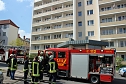 Brand auf Balkon in Sondershausen (Foto: Karl-Heinz Herrmann)