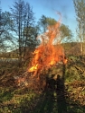 Osterfeuer am Bebraer Teich (Foto: Sven Oesterheld)