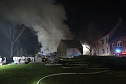 Garagenbrand in Feldengel (Foto: S. Dietzel)
