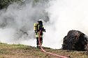 Heuballen in Sondershausen in Flammen (Foto: S.Dietzel)