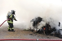 Heuballen in Sondershausen in Flammen (Foto: S.Dietzel)