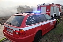 Strohballenbrand in Niedertopfstedt (Foto: S.Dietzel)