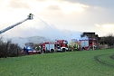 Strohballenbrand in Niedertopfstedt (Foto: S.Dietzel)