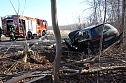 Schwerer Unfall bei Kleinberndten (Foto: S.Dietzel) Schwerer Unfall bei Kleinberndten (Foto: S.Dietzel)