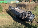 Auto überschlägt sich bei Überholmanöver (Foto: S. Dietzel) Auto überschlägt sich bei Überholmanöver (Foto: S. Dietzel)