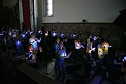 "Ukulele trifft Licht" mit Franzbergsch&uuml;lern in der Trinitatiskirche (Foto: S.Dietzel)