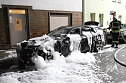 Fahrzeug in Bad Frankenhausen brannte (Foto: S.Dietzel)
