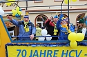 Ein bunter Karnevalszug zog sich am Rosenmontag durch Sondershausen (Foto: Eva Maria Wiegand)