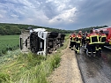 Unfall mit umgekipptem Sattelzug (Foto: S.Dietzel) Unfall mit umgekipptem Sattelzug (Foto: S.Dietzel)
