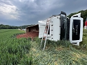 Unfall mit umgekipptem Sattelzug (Foto: S.Dietzel) Unfall mit umgekipptem Sattelzug (Foto: S.Dietzel)