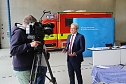 Th&uuml;ringens Innenminister Georg Maier stellte die Feuerwehrstatistik f&uuml;r das Jahr 2022 in der neuen Feuerwache in Nordhausen vor (Foto: agl)