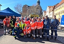 DRK, THW und Feuerwehr sicherten den Rosenmontagsumzug 2025 in Sondershausen ab (Foto: Janine Skara) DRK, THW und Feuerwehr sicherten den Rosenmontagsumzug 2025 in Sondershausen ab (Foto: Janine Skara)
