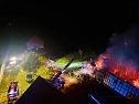 Brand in der Nacht  (Foto: Pascal Winkler, Silvio Dietzel, THW Sondershausen, Feuerwehr)