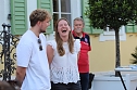 Fans und Cheftrainer des Th&uuml;ringer HC Herbert M&uuml;ller verabschieden neun Spitzenhandballerinnen in Bad Langensalza (Foto: Eva Maria Wiegand)