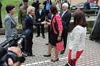 Bild: Gespr&auml;che mit der Verteidigungsministerin (Foto: Karl-Heinz Herrmann)
