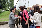 Bild: Gespr&auml;che mit der Verteidigungsministerin (Foto: Karl-Heinz Herrmann)