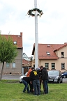 Bei den Kirmesburschen gefeiert (Foto: Karl-Heinz Herrmann)