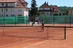 Hei&szlig;er Tennisschaukampf (Foto: Karl-Heinz Herrmann)