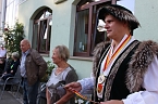 Hausm&auml;nner verk&uuml;nden Er&ouml;ffnung Bauernmarkt (Foto: Karl-Heinz Herrmann)