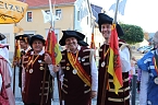 Hausm&auml;nner verk&uuml;nden Er&ouml;ffnung Bauernmarkt (Foto: Karl-Heinz Herrmann)