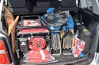Waffen, Masken und Beutegut (Foto: Polizei)