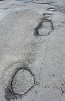 Stra&szlig;ensch&auml;den in Jecha (Foto: Karl-Heinz Herrmann)