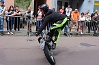 Bild: Spektakul&auml;re Stuntshow (Foto: Karl-Heinz Herrmann)