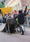 Bild: Spektakul&auml;re Stuntshow (Foto: Karl-Heinz Herrmann)