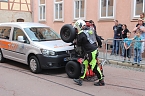 Bild: Spektakul&auml;re Stuntshow (Foto: Karl-Heinz Herrmann)