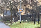 Geschwindigkeitsanzeige im Schersental in Sondershausen (Foto: privat)