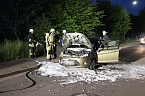 Fahrzeugbrand in Sondershausen (Foto: Silvio Dietzel)