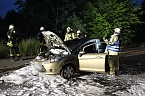 Fahrzeugbrand in Sondershausen (Foto: Silvio Dietzel)