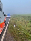 Unfall heute Morgen (Foto: Feuerwehr Bad Frankenhausen/SD)
