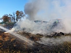 Einsatz der Feuerwehr bei Brand in Kirchengel (Foto: S.Dietzel)