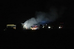 LKW-Brand auf einem Feld (Foto: S.Dietzel)