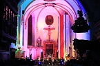 "Ukulele trifft Licht" mit Franzbergsch&uuml;lern in der Trinitatiskirche (Foto: S.Dietzel)
