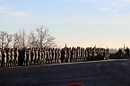 Verleihung des Fahnenbandes vor dem Kyffh&auml;user Denkmal (Foto: Eva Maria Wiegand)