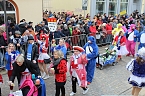 Ein bunter Karnevalszug zog sich am Rosenmontag durch Sondershausen (Foto: Eva Maria Wiegand)