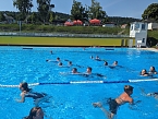 Projektwoche Lebensretter der Regelschule am Franzberg, im Bergbad Sonnenblick (Foto: Janine Skara)