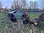 Schwerer Unfall auf der B249 in Rockensu&szlig;ra (Foto: Feuerwehr(Silvio Dietzel)