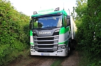 Lkw auf Abwegen im Kyffh&auml;userkreis (Foto: S. Dietzel)